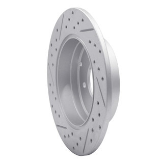 R1 05-20 Hyundai Tucson Rear Right Drilled & Slotted Geo-Carbon Rotor