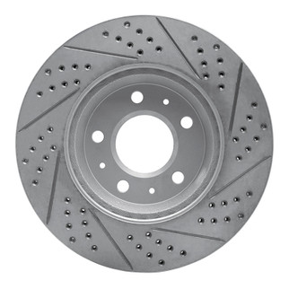 R1 03-08 Cadillac Cts Front Left Drilled & Slotted Geo-Carbon Rotor