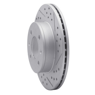 R1 03-06 Dodge Verna (Mexico) Front Right Drilled & Slotted Geo-Carbon Rotor