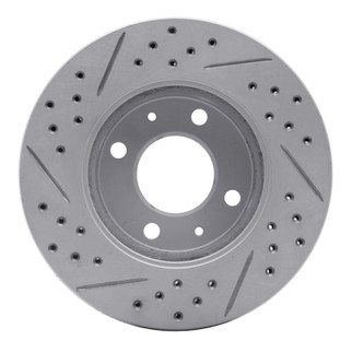 R1 03-06 Dodge Verna (Mexico) Front Right Drilled & Slotted Geo-Carbon Rotor