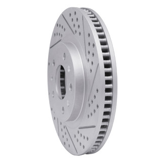 R1 03-07 Cadillac Cts Front Right Drilled & Slotted Geo-Carbon Rotor