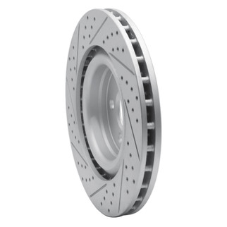R1 05-23 Chrysler 300 Front Right Drilled & Slotted Geo-Carbon Rotor