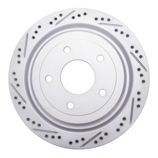 R1 97-13 Cadillac Xlr Rear Left Drilled & Slotted Geo-Carbon Rotor