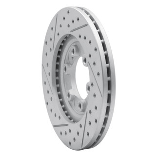 R1 92-02 Acura SLX Front Right Drilled & Slotted Geo-Carbon Rotor