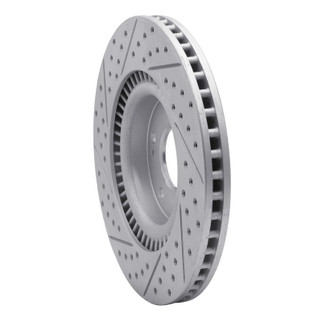 R1 11-25 Hyundai Tucson Front Right Drilled & Slotted Geo-Carbon Rotor