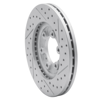 R1 92-02 Acura SLX Front Left Drilled & Slotted Geo-Carbon Rotor