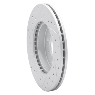 R1 06-12 Dodge Attitude (Mexico) Front Right Drilled & Slotted Geo-Carbon Rotor