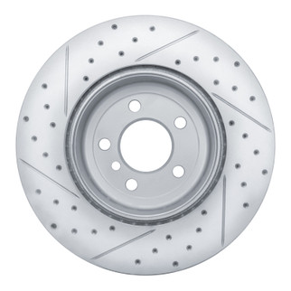 R1 13-21 BMW 440I xDrive Coupe Rear Left Drilled & Slotted Geo-Carbon Rotor