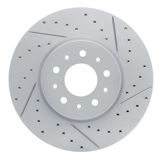 R1 16-21 Buick Regal Tourx Front Right Drilled & Slotted Geo-Carbon Rotor