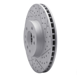 R1 12-20 BMW M240I xDrive Rear Right Drilled & Slotted Geo-Carbon Rotor