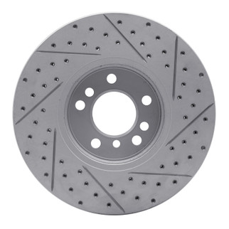 R1 12-20 BMW M240I xDrive Rear Right Drilled & Slotted Geo-Carbon Rotor