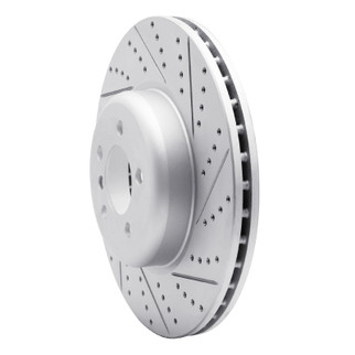 R1 13-20 BMW 440i xDrive Gran Coupe Front Right Drilled & Slotted Geo-Carbon Rotor