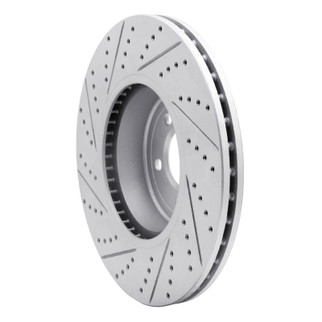 R1 13-20 BMW 440i xDrive Gran Coupe Front Right Drilled & Slotted Geo-Carbon Rotor