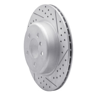 R1 11-16 BMW 535d xDrive Rear Right Drilled & Slotted Geo-Carbon Rotor