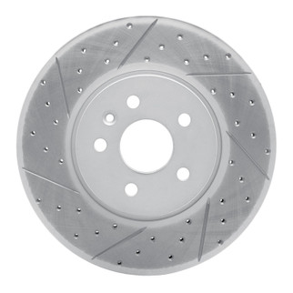 R1 13-22 Buick Encore Front Left Drilled & Slotted Geo-Carbon Rotor