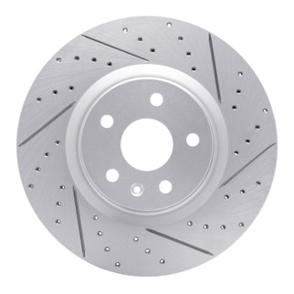 R1 13-19 Buick Regal Front Right Drilled & Slotted Geo-Carbon Rotor