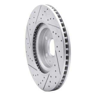 R1 13-19 Buick Regal Front Right Drilled & Slotted Geo-Carbon Rotor