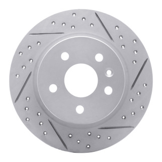 R1 11-22 Buick Encore Rear Right Drilled & Slotted Geo-Carbon Rotor
