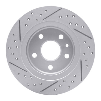 R1 11-22 Buick Encore Rear Right Drilled & Slotted Geo-Carbon Rotor