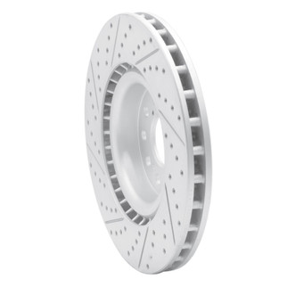 R1 17-26 Acura Integra Front Right Drilled & Slotted Geo-Carbon Rotor