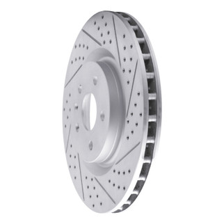 R1 09-17 Buick Regal Front Right Drilled & Slotted Geo-Carbon Rotor