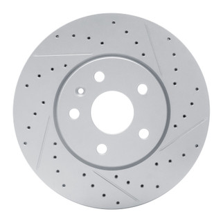 R1 10-25 Buick Allure Front Right Drilled & Slotted Geo-Carbon Rotor