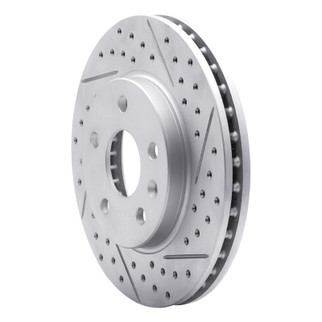 R1 11-16 Buick Regal Front Right Drilled & Slotted Geo-Carbon Rotor