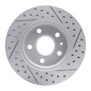 R1 11-16 Buick Regal Front Left Drilled & Slotted Geo-Carbon Rotor