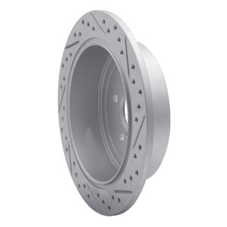 R1 08-15 Subaru BRZ Rear Left Drilled & Slotted Geo-Carbon Rotor