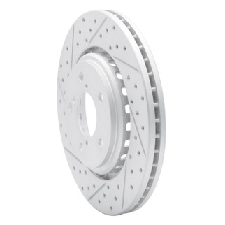 R1 15-26 Acura Mdx Front Left Drilled & Slotted Geo-Carbon Rotor