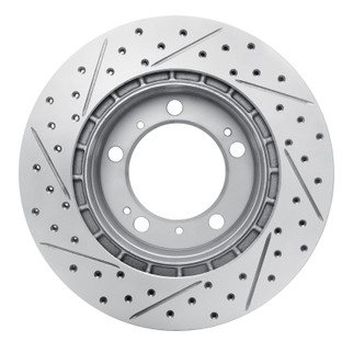 R1 97-04 Porsche Boxster Rear Right Drilled & Slotted Geo-Carbon Rotor
