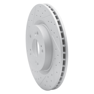R1 12-16 Honda Cr-V Front Left Drilled & Slotted Geo-Carbon Rotor