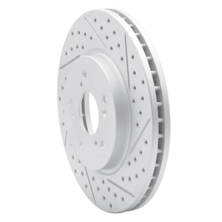 R1 07-16 Acura Rdx Front Right Drilled & Slotted Geo-Carbon Rotor