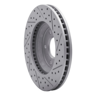 R1 06-16 Buick Lucerne Front Left Drilled & Slotted Geo-Carbon Rotor