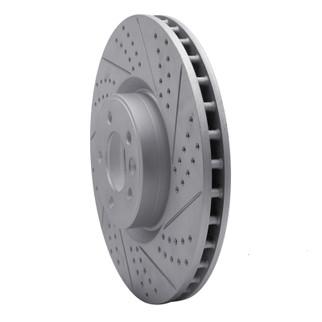 R1 10-17 Land Rover Range Rover Front Right Drilled & Slotted Geo-Carbon Rotor