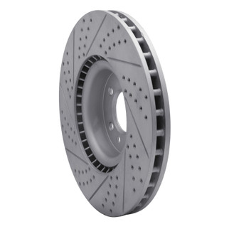 R1 10-17 Land Rover Range Rover Front Right Drilled & Slotted Geo-Carbon Rotor