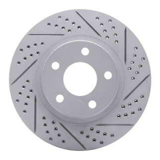 R1 97-05 Buick Park Avenue Front Right Drilled & Slotted Geo-Carbon Rotor