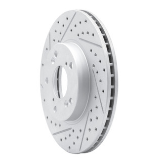 R1 98-22 Acura Csx Front Left Drilled & Slotted Geo-Carbon Rotor