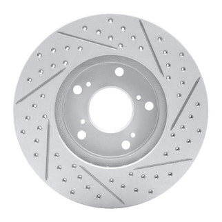 R1 98-22 Acura Csx Front Left Drilled & Slotted Geo-Carbon Rotor