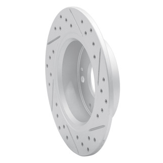 R1 03-08 Acura Tsx Rear Left Drilled & Slotted Geo-Carbon Rotor