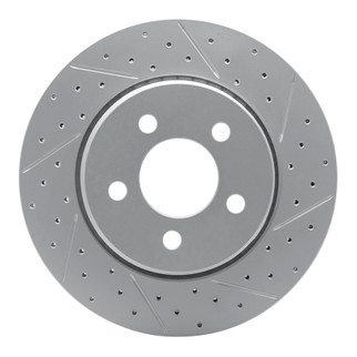 R1 07-12 Dodge Nitro Front Right Drilled & Slotted Geo-Carbon Rotor