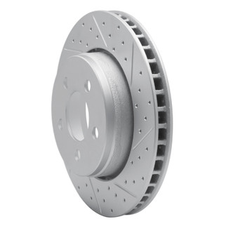 R1 07-12 Dodge Nitro Front Right Drilled & Slotted Geo-Carbon Rotor