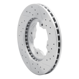 R1 90-97 Acura Cl Front Left Drilled & Slotted Geo-Carbon Rotor