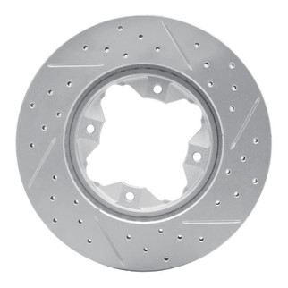 R1 90-97 Acura Cl Front Left Drilled & Slotted Geo-Carbon Rotor