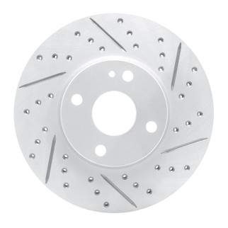 R1 16-25 Mazda 2 (Mexico) Front Right Drilled & Slotted Geo-Carbon Rotor