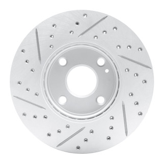 R1 16-25 Mazda 2 (Mexico) Front Right Drilled & Slotted Geo-Carbon Rotor