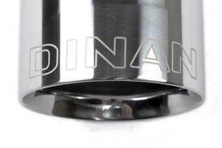 Dinan Double-Walled 4in Clamp-On Exhaust Tip - Polished - 4in Outlet / 2.75in Inlet