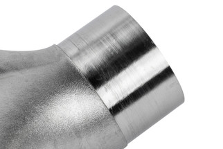 APR Cast Stainless Steel Double Y Splitter - 76mm (3in) to Quad 63.5mm (2.5in)