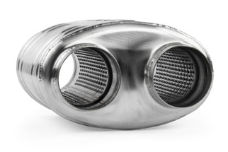 APR Premium Sound Absorption Muffler - Dual 70mm (2.75in) Oval Body (217x134x210)