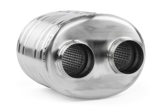 APR Premium Sound Absorption Muffler - Dual 63.5mm (2.5in) Oval Body (220x 169x 211)